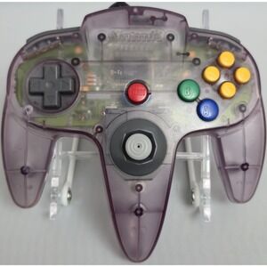 Nintendo NUS-005 N64 Controller Atomic Purple Translucent Kitsch-Bent Joystick